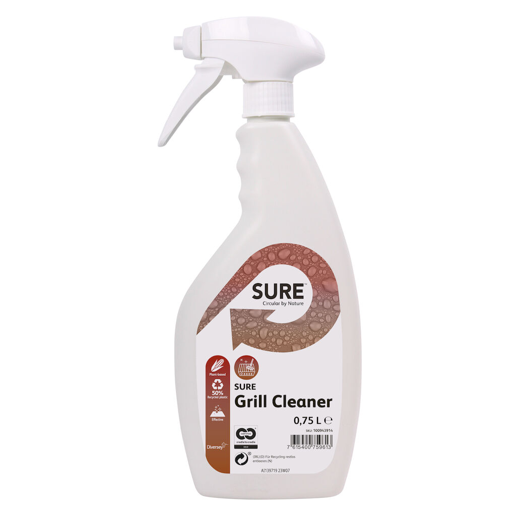 SURE Grill cleaner 6x0.75L - Grillrengøringsmiddel. Cradle to Cradle Certified®